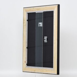 Effect wooden frame profile 95 black 10,5x14,8 cm normal glass