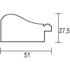 Effect wooden frame profile 95 black 10,5x14,8 cm normal glass