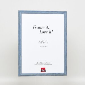 Effect Wooden Frame Profile 32 grey-blue 13x13 cm Normal Glass