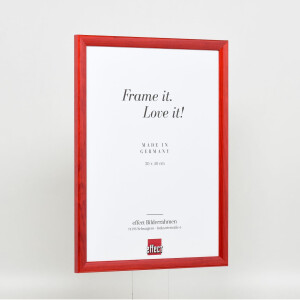 Effect Wooden Frame Profile 89 red 13x13 cm Normal Glass