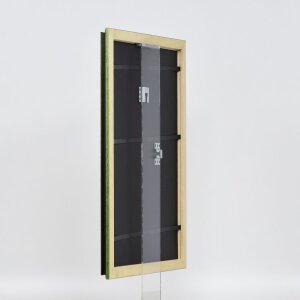 Effect wooden frame profile 21 green 13x13 cm anti-reflex glass