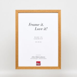 Effect wooden frame profile 33 oak 13x13 cm anti-reflective glass