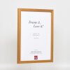 Effect wooden frame profile 33 oak 13x13 cm anti-reflective glass