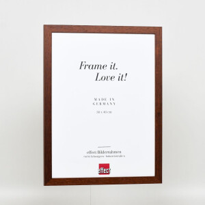 Effect wooden frame profile 2210 dark brown 13x13 cm museum glass