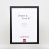 Effect wooden frame profile 33 black 13x13 cm acrylic glass