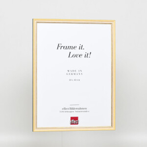 Effect solid wood frame Profile 25 yellow 13x13 cm Museum glass