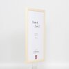 Effect wooden frame profile 89 white 13x13 cm acrylic glass