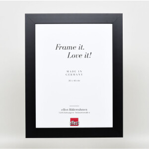 Effect solid wood frame Profile 30 black 13x13 cm Clear glass