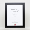 Effect solid wood frame Profile 30 black 13x13 cm Clear glass