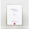 Effect solid wood frame profile 29 silver 13x13 cm Acrylic glass