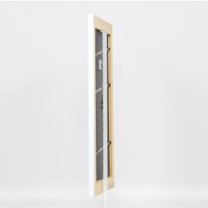 Effect solid wood frame Profile 30 white 13x13 cm Anti-reflective glass