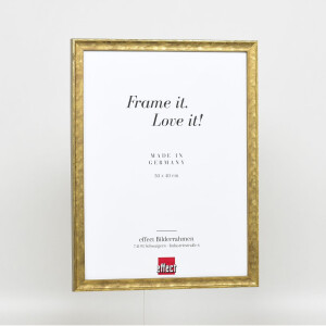 Effect wooden frame profile 2070 normal glass 13x13 cm gold