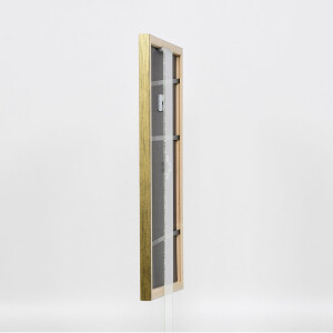 Effect wooden frame profile 2070 anti-reflective glass 13x13 cm gold