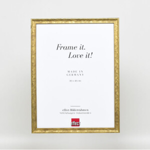 Effect wooden frame profile 2070 anti-reflective glass 13x13 cm gold