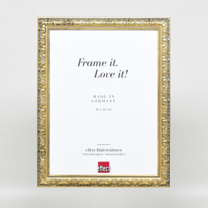 Effect wooden frame profile 94 gold 13x13 cm acrylic glass