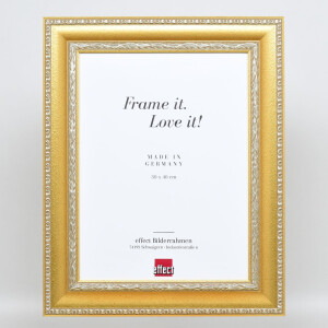 Effect Baroque Picture Frame Profile 31 gold 13x13 cm Clear glass