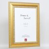 Effect Baroque Picture Frame Profile 31 gold 13x13 cm Anti-reflective glass