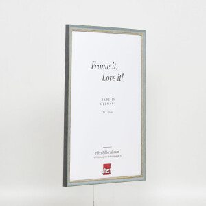 Effect solid wood frame Profile 25 blue 13x18 cm Clear glass