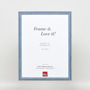 Effect Wooden Frame Profile 32 grey-blue 13x18 cm Normal Glass