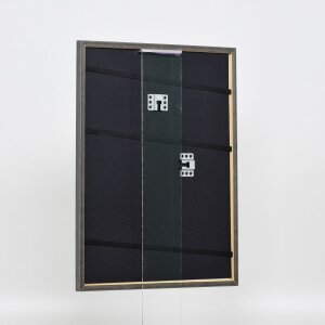 Effect solid wood frame Profile 25 blue 13x18 cm Anti-reflective glass