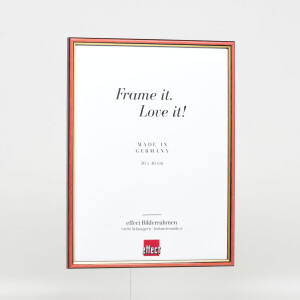 Effect wooden frame profile 23 red 13x18 cm Acrylic glass