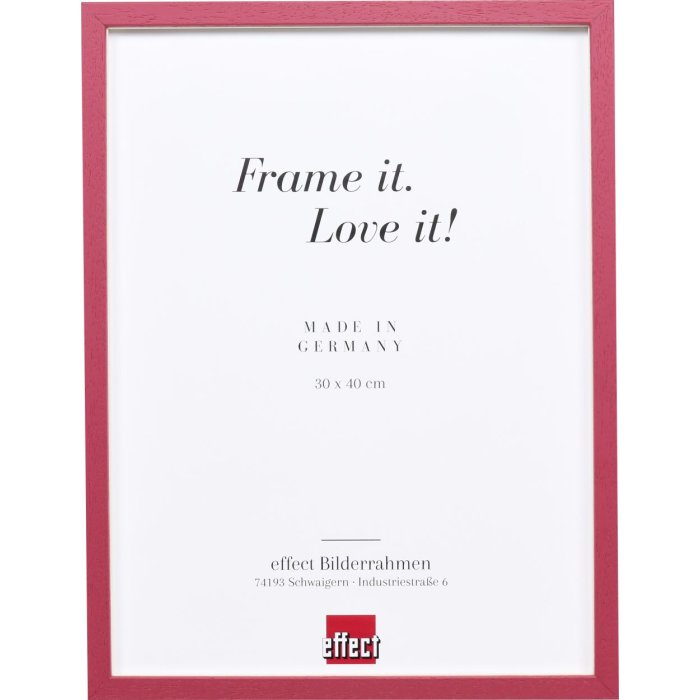 Effect wooden frame Profile 35 red 13x18 cm normal glass + spacer