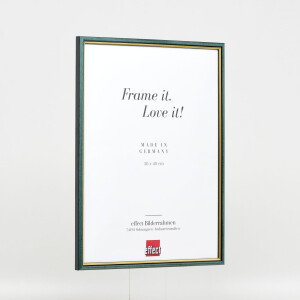 Effect wooden frame profile 23 blue 13x18 cm Museum glass