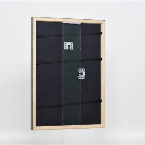 Effect wooden frame profile 2070 anti-reflective glass 13x18 cm silver