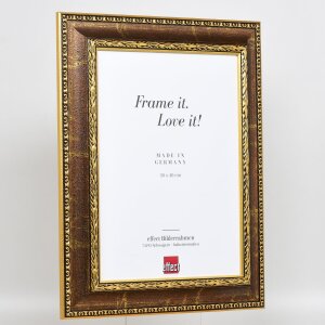 Effect Baroque Picture Frame Profile 31 brown 13x18 cm Clear glass