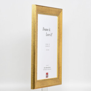 Effect wooden frame profile 95 gold 13x18 cm Anti-reflective glass