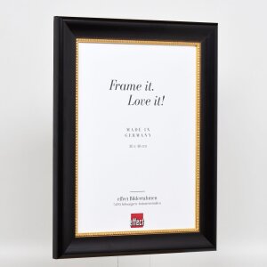 Effect wooden frame profile 95 black 13x18 cm Anti-reflective glass