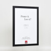 Effect wooden frame profile 2210 black 14,8x21 cm normal glass