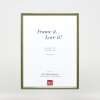 Effect wooden frame profile 23 green 14,8x21 cm Clear glass