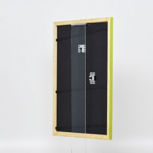 Effect wooden frame Profile 89 green 14,8x21 cm anti-reflective glass