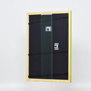 Effect wooden frame Profile 89 green 14,8x21 cm anti-reflective glass