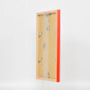 Wooden frame Top Cube 14,8x21 cm red museum glass