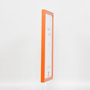 Wooden frame Top Cube 14,8x21 cm orange museum glass