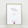 Effect solid wood frame Profile 25 green 14,8x21 cm Museum glass