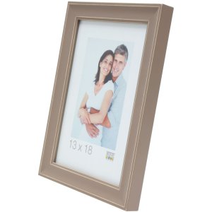 beige photo frame LONA Holz 18x24 cm