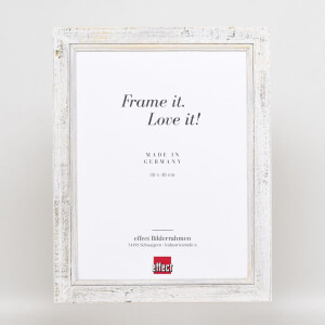 Effect Solid Wood Picture Frame 2240 white 14,8x21 cm Museum glass