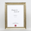 Effect solid wood frame profile 28 gold 14,8x21 cm Clear glass