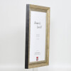 Effect solid wood frame profile 28 gold 14,8x21 cm Clear glass