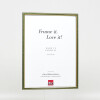 Effect wooden frame profile 23 green 15x20 cm Clear glass