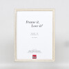 Effect wooden frame Profile 38 white 15x20 cm anti-reflective glass