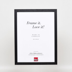 Effect wooden frame profile 33 black 15x20 cm anti-reflex glass