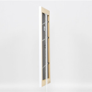 Effect solid wood frame Profile 30 white 15x20 cm Anti-reflective glass