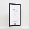 Effect wooden frame profile 2210 black 15x20 cm museum glass