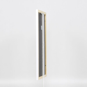 Effect wooden frame profile 2210 white 15x20 cm museum glass