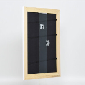 Effect solid wood frame Profile 30 white 15x20 cm Acrylic glass