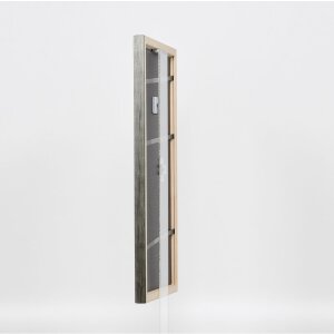 Effect wooden frame profile 2070 normal glass 15x20 cm silver